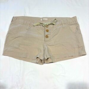 Women's Tan Linen Shorts Size Med